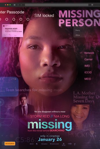 ดูหนังออนไลน์ Missing (2023) เสิร์ชหา แม่หาย